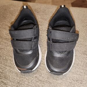 Athletic Works Black Kids Sneakers with Velcro